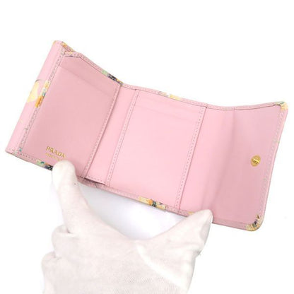 Prada Saffiano Triangle Wallet
