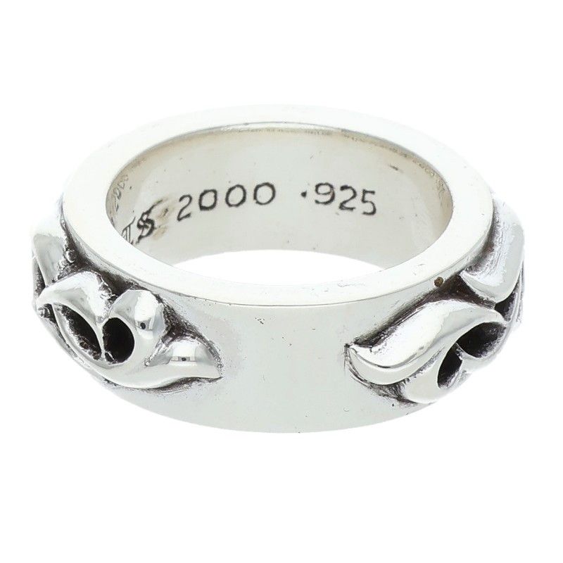 Chrome Hearts Dbl Narrow Vine Band Double Silver Ring