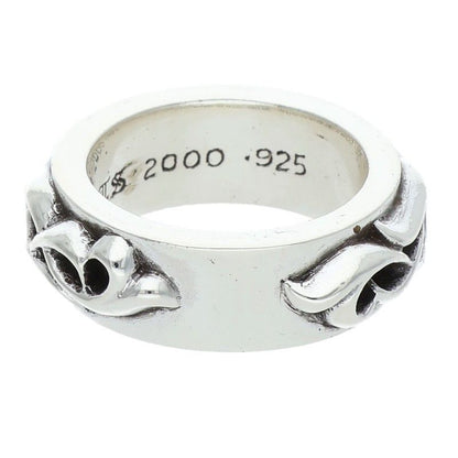 Chrome Hearts Dbl Narrow Vine Band Double Silver Ring