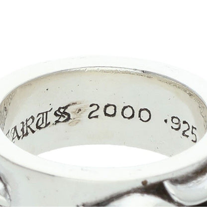 Chrome Hearts Dbl Narrow Vine Band Double Silver Ring