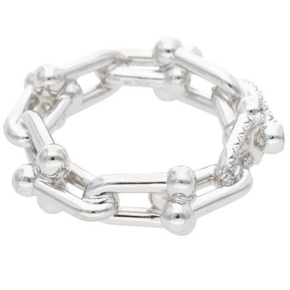 Tiffany & Co Ha Deware 18K White Gold Diamo Lulink Ring