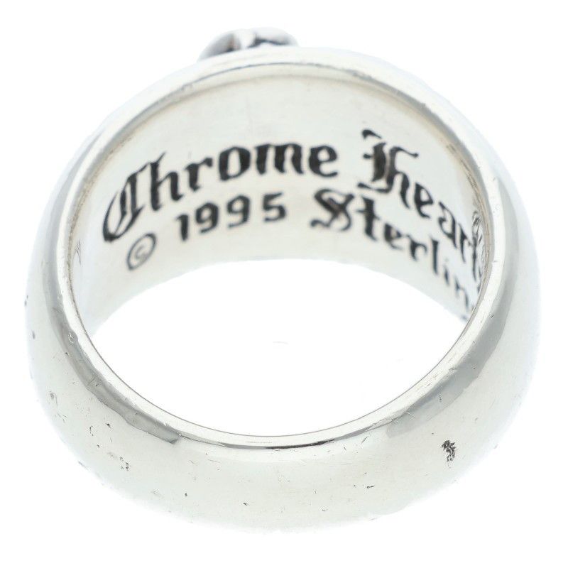 Chrome Hearts Heart in Band Silver Ring