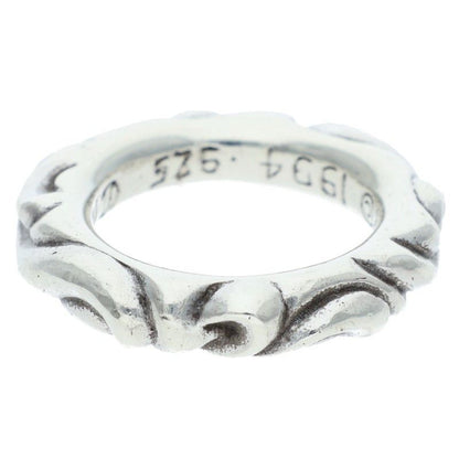 Chrome Hearts Scrl Band Scroll Silver Ring