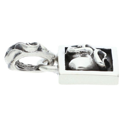 Chrome Hearts Framed Heart Silver Necklace Top