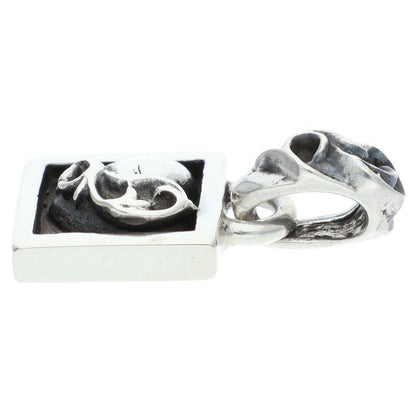 Chrome Hearts Framed Heart Silver Necklace Top
