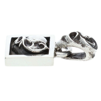 Chrome Hearts Framed Heart Silver Necklace Top
