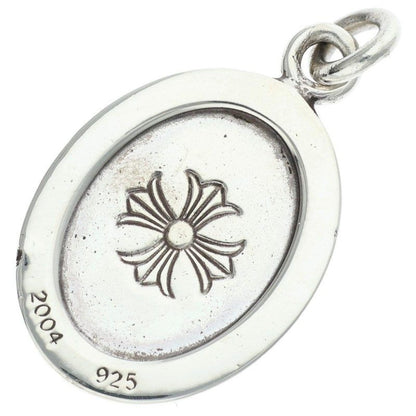 Chrome Hearts Angel Medal Oval Silver Necklace Top