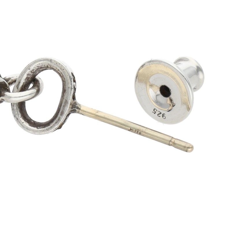Chrome Hearts Bby Pprchn Baby Fat Drop Silver Earrings