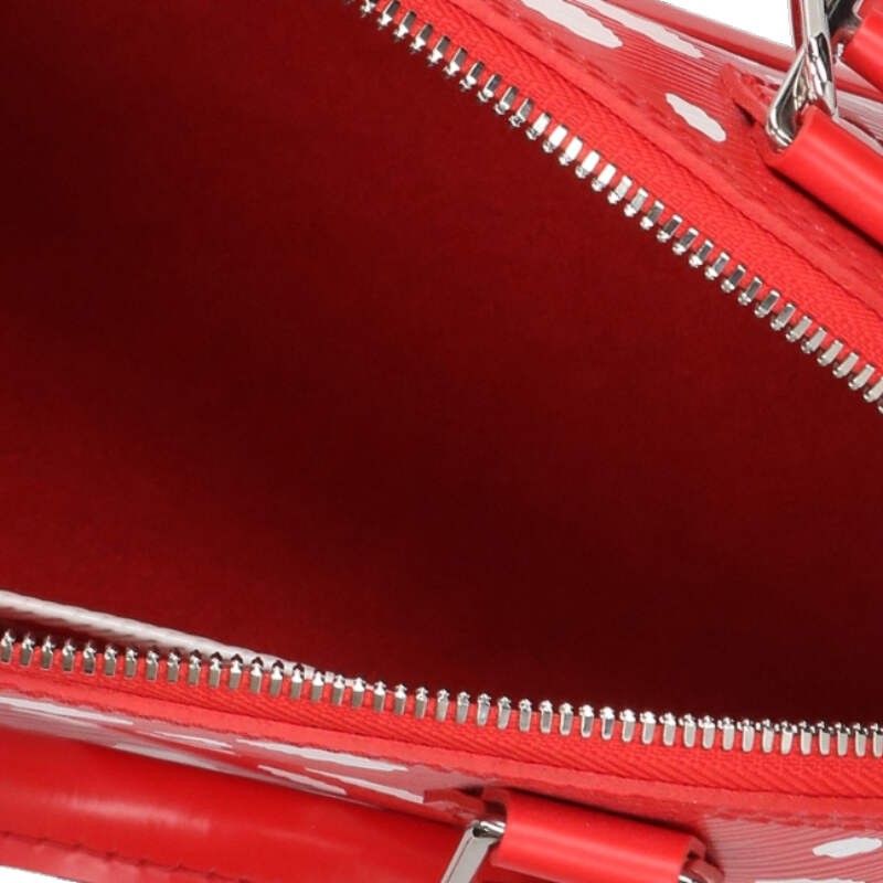 Louis Vuitton YK Alma BB Epi Infinity Dot 2-Way Handbag Red White