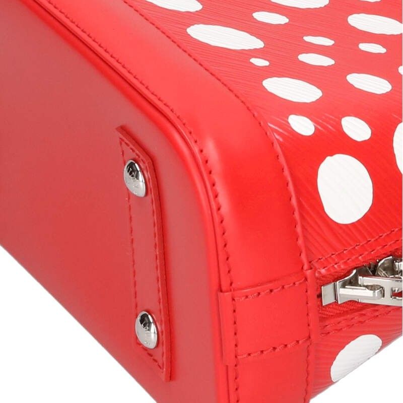 Louis Vuitton YK Alma BB Epi Infinity Dot 2-Way Handbag Red White Yayoi Kusama — view 4