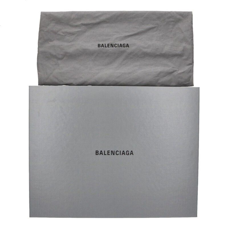 Balenciaga le City Raffia Lamb Skin 2-Way Handbag Beige Black