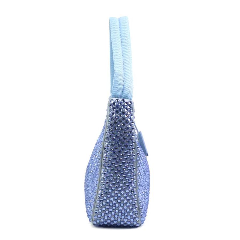 Prada Handbag Silk Blue