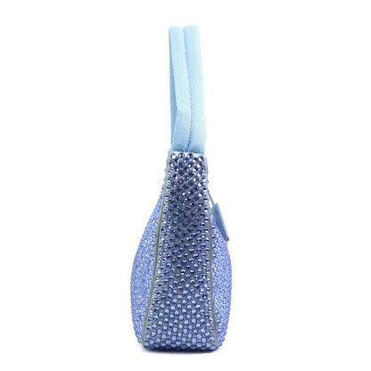 Prada Handbag Silk Blue