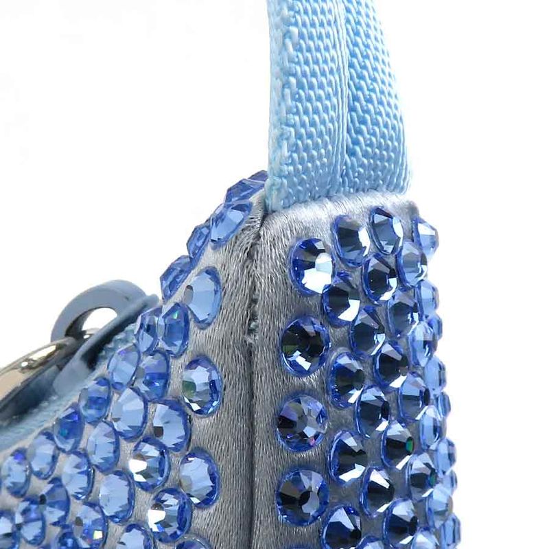 Prada Handbag Silk Blue