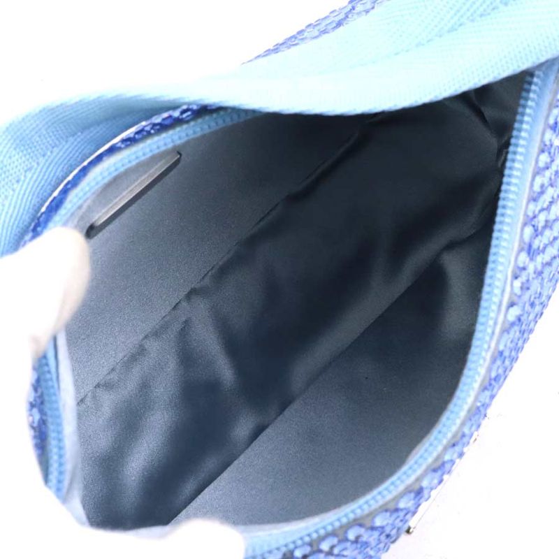 Prada Handbag Silk Blue