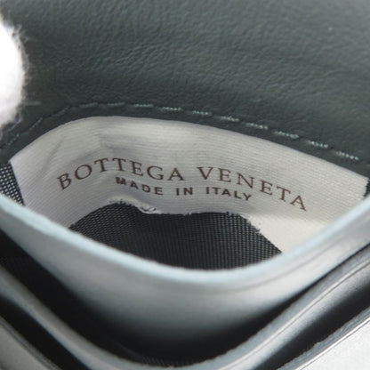 Bottega Veneta Card Case Leather Gray