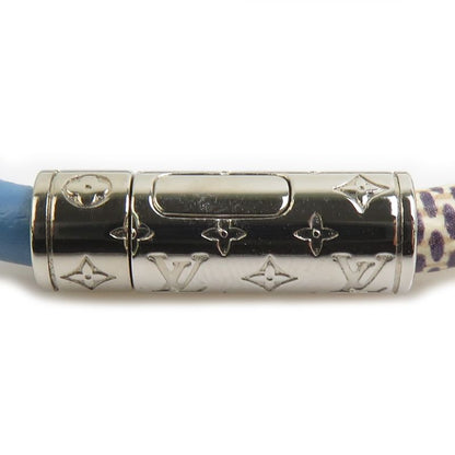 Louis Vuitton Bracelet Daily Leather Canvas Ivory Blue