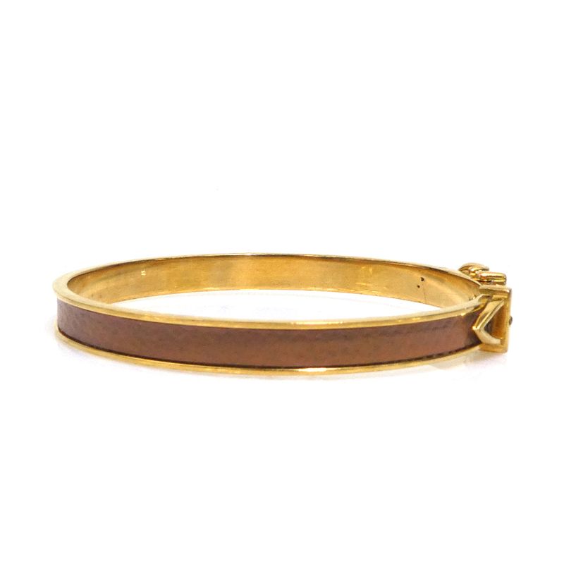 Hermes Bracelet Belt Motif Brown