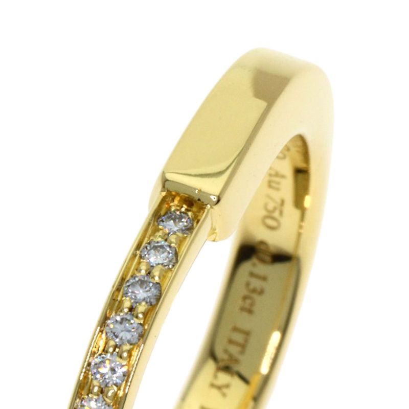 Tiffany & Co Rock Diamond Ring 18K Yellow Gold