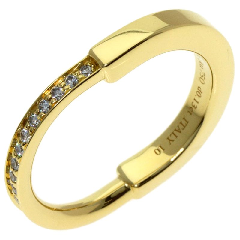 Tiffany & Co Rock Diamond Ring 18K Yellow Gold