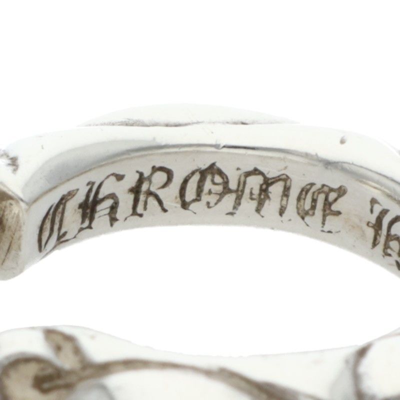 Chrome Hearts Hoop Scrool 1 Scroll Hop Silver Earrings