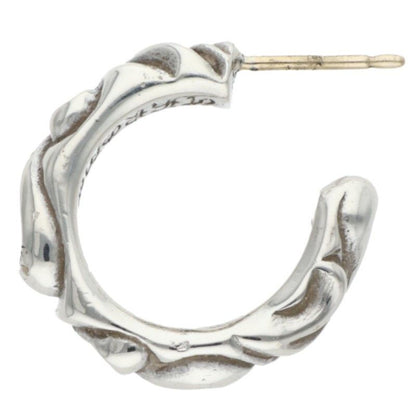 Chrome Hearts Hoop Scrool 1 Scroll Hop Silver Earrings