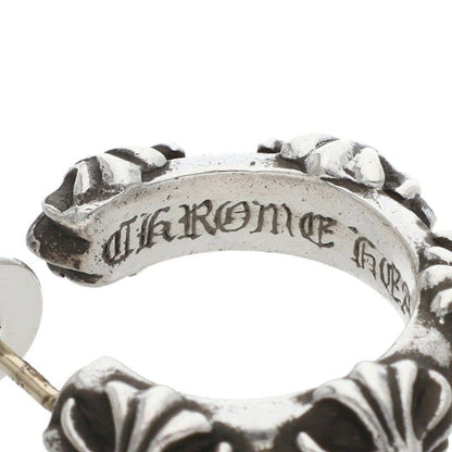 Chrome Hearts Hoop Cross Sml Band Silver Earrings
