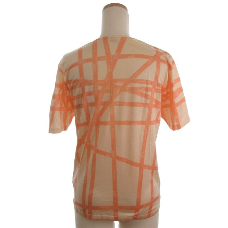 Hermes Martin Margiela Era Bolduc Ribbon Pattern Top Short Sleeve Beige