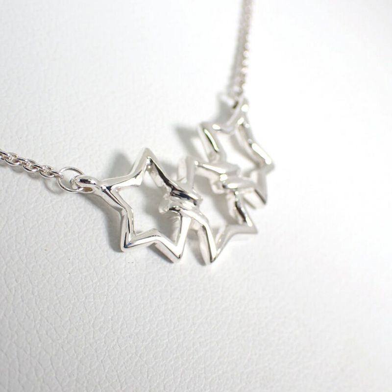 Tiffany & Co 925 Triple Star Necklace