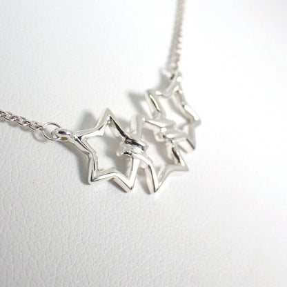 Tiffany & Co 925 Triple Star Necklace