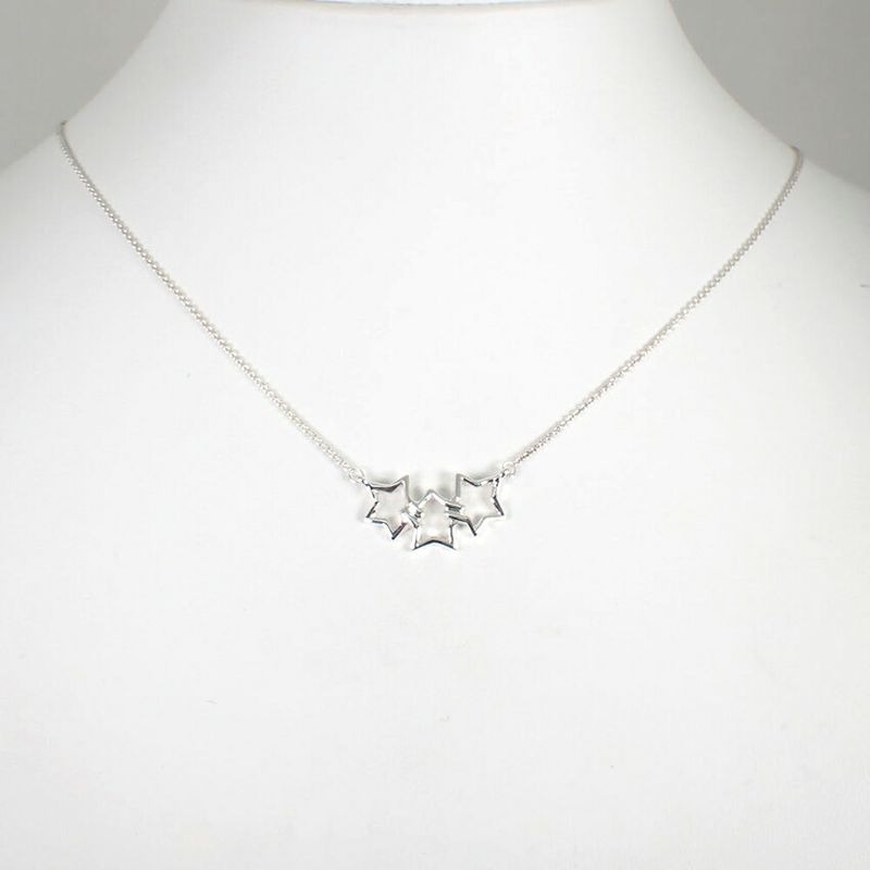 Tiffany & Co 925 Triple Star Necklace