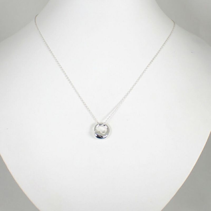 Tiffany & Co 925 Eternal Circle Pendant Necklace
