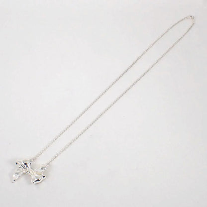 Tiffany & Co 925 Ribbon Motif Necklace Pendant