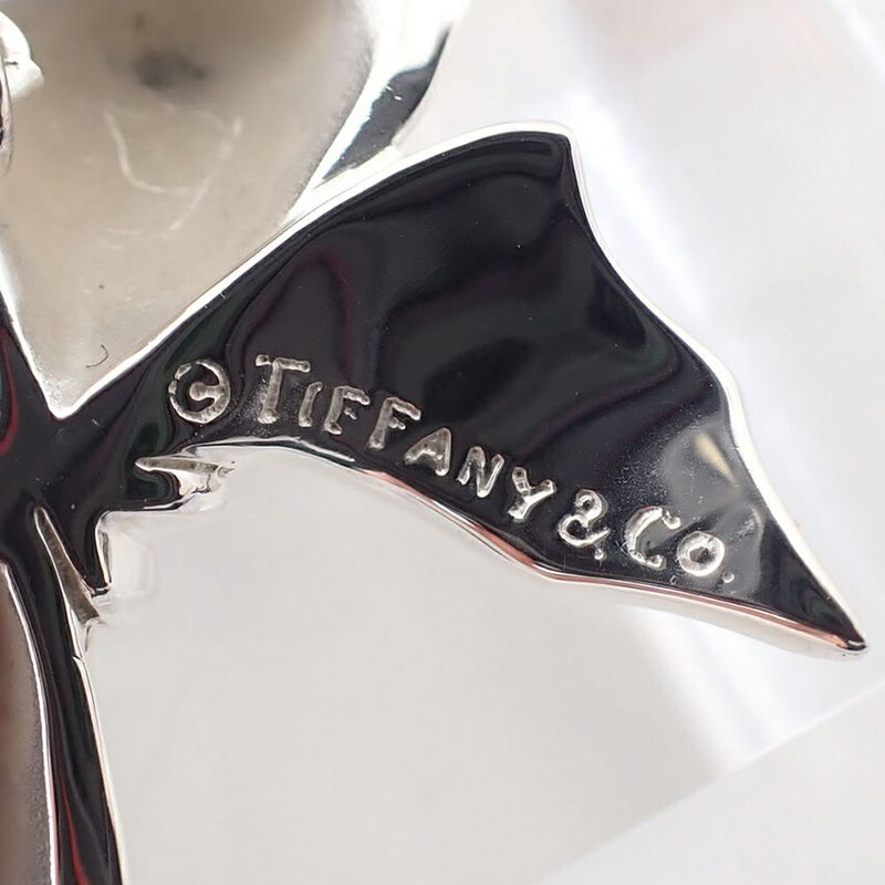Tiffany & Co 925 Ribbon Motif Necklace Pendant