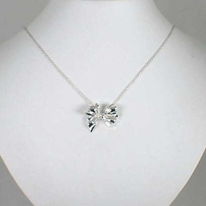 Tiffany & Co 925 Ribbon Motif Necklace Pendant