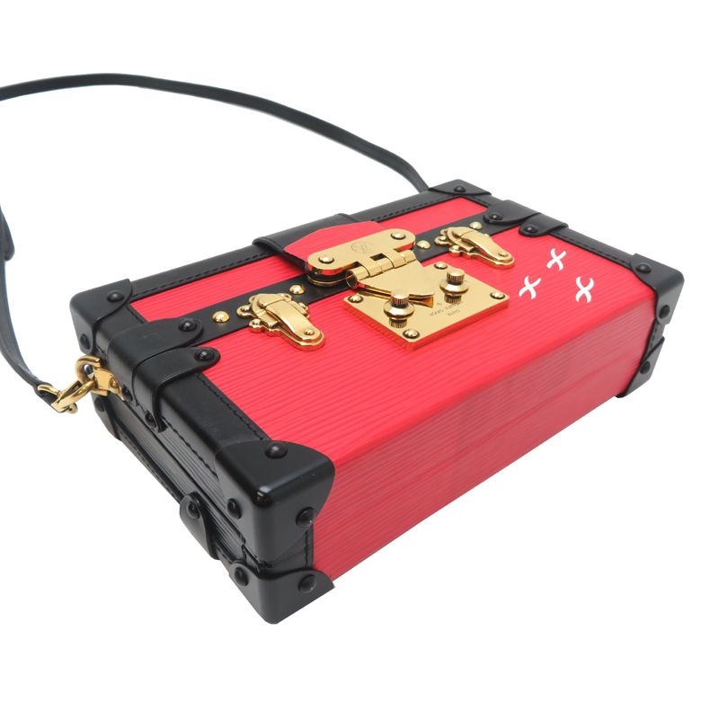 Louis Vuitton Shoulder Bag Black Red