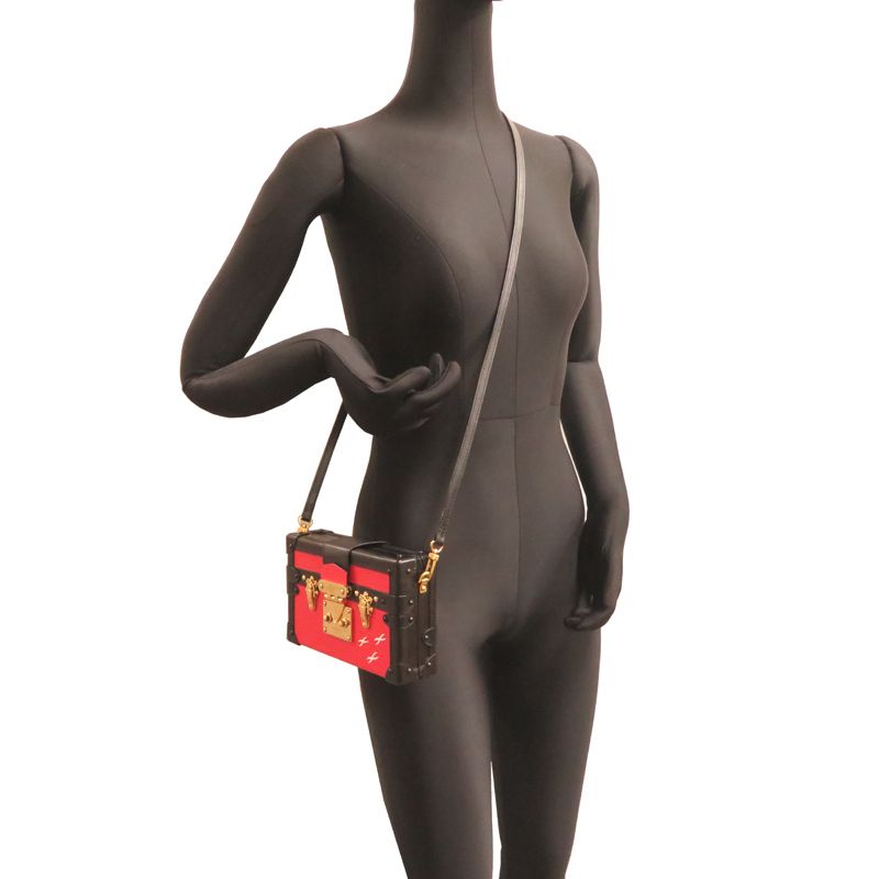 Louis Vuitton Shoulder Bag Black Red