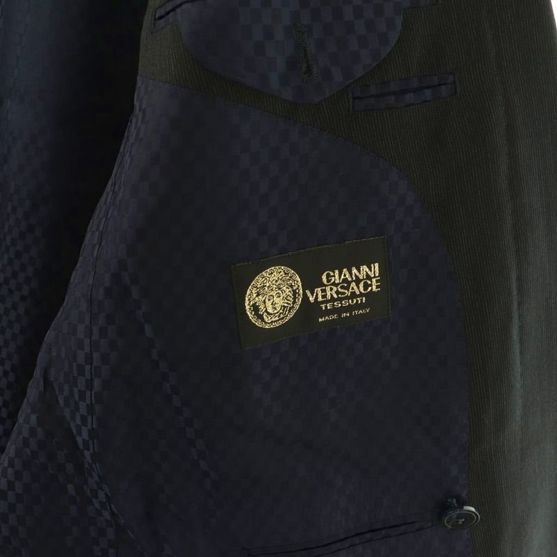 Versace Molto Bravo Gianni Fabric Tailored Jacket Wool Double