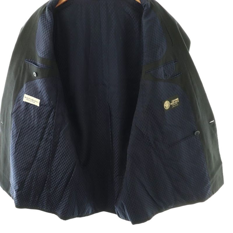 Versace Molto Bravo Gianni Fabric Tailored Jacket Wool Double