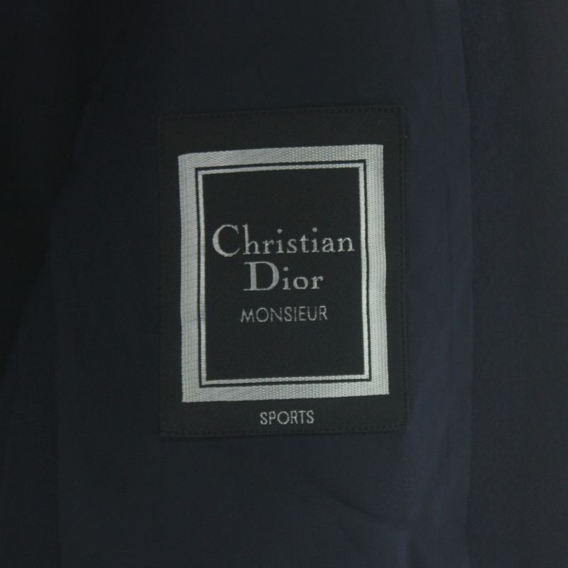 Dior Tailored Jacket Black Leather Long Sleeve Fully