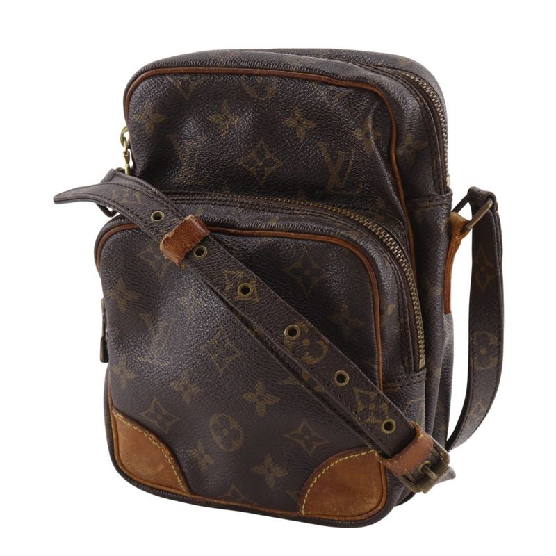 Louis Vuitton Amazon Vintage Monogram Canvas Brown Shoulder Bag