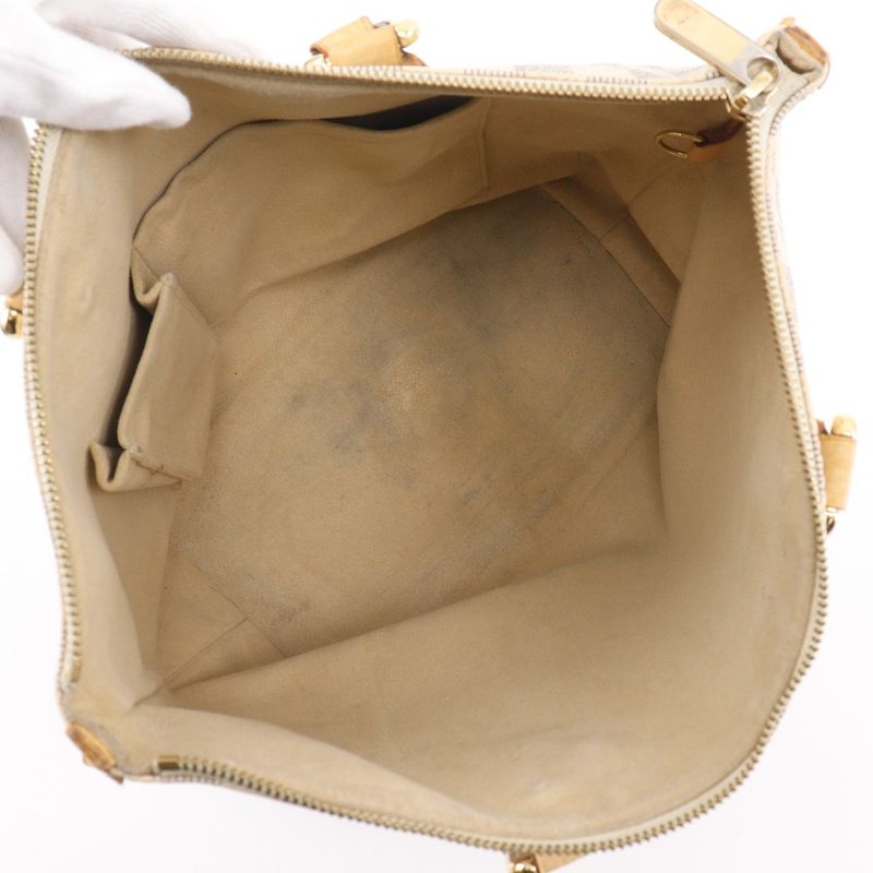Louis Vuitton Saleya PM Damier Azur Canvas White Handbag