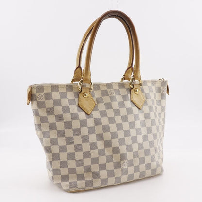 Louis Vuitton Saleya PM Damier Azur Canvas White Handbag