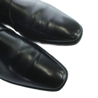 Hermes Business Shoes Monk Strap Hhardware Square Toe 40 Black