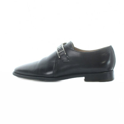 Hermes Business Shoes Monk Strap Hhardware Square Toe 40 Black