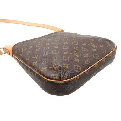 Louis Vuitton Shoulder Bag Leather Brown