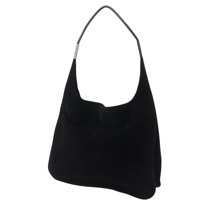 Gucci Suede Black Shoulder Bag