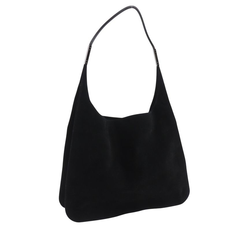 Gucci Suede Black Shoulder Bag