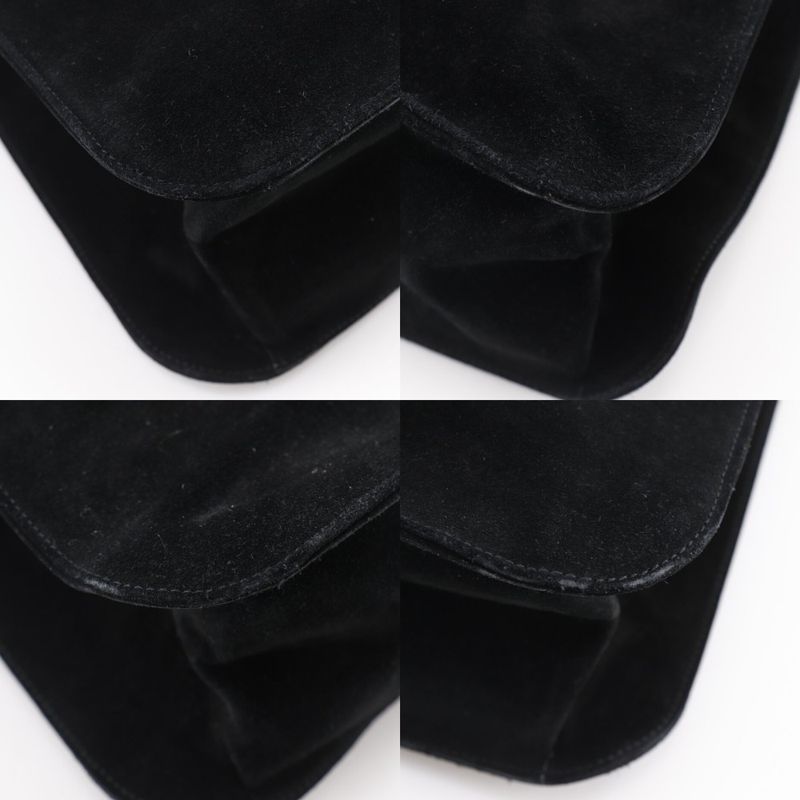 Gucci Suede Black Shoulder Bag