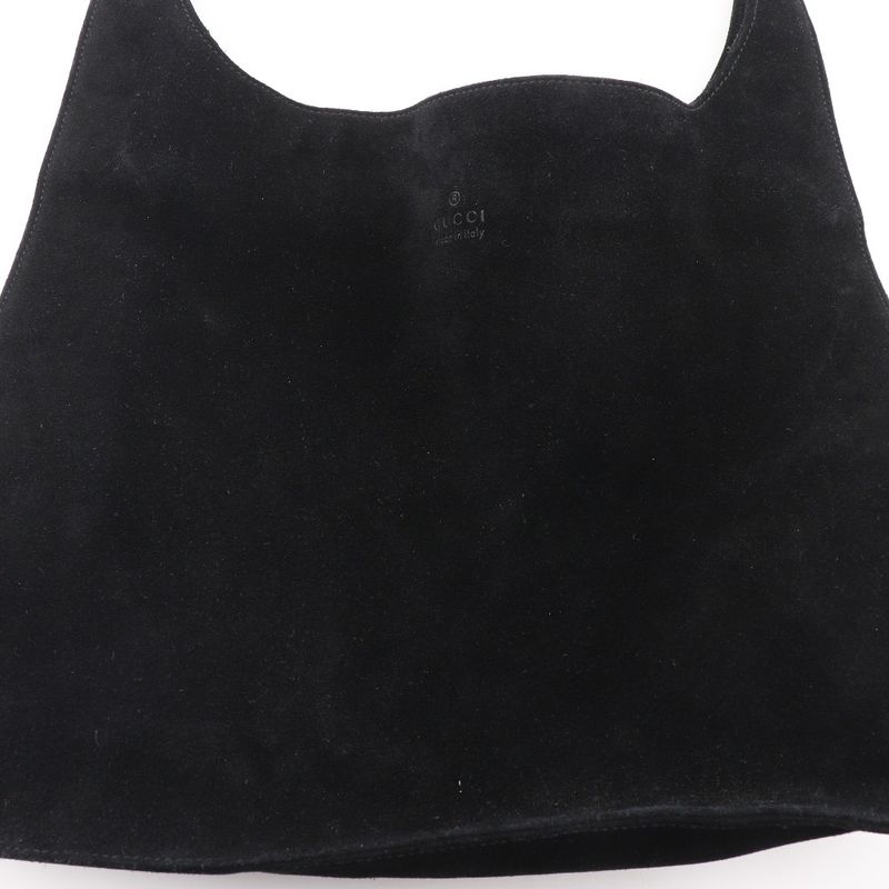 Gucci Suede Black Shoulder Bag